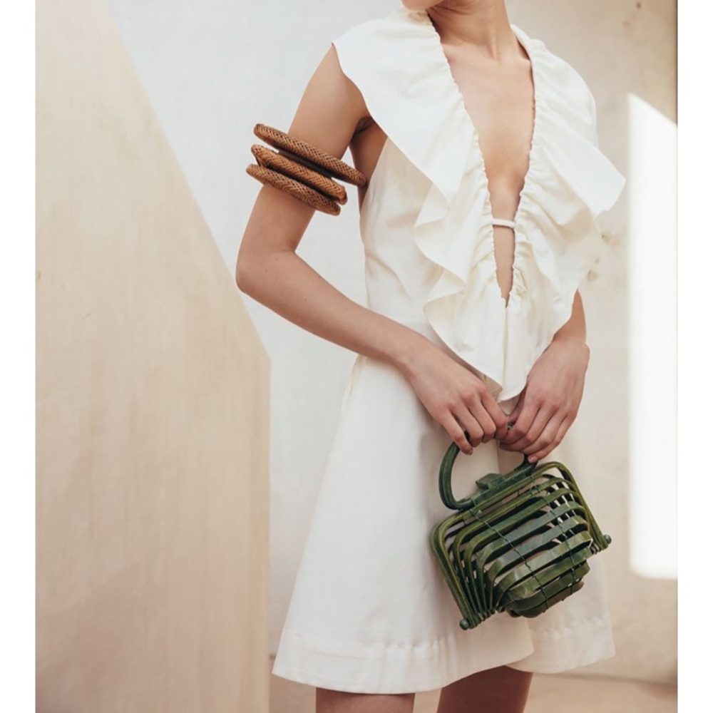 Cult Gaia Adi Mini Dress, Spring 2018, White